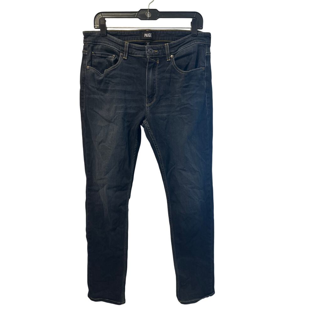 ⭐️ Women’s Paige Jeans Dark Slim Straight Jeans. Size 33